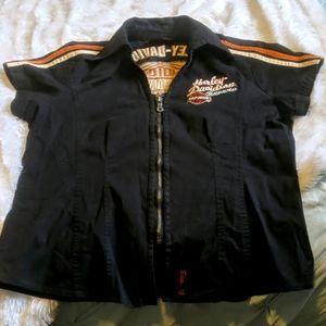 Harley Davidson shirt with Embroidered emblems